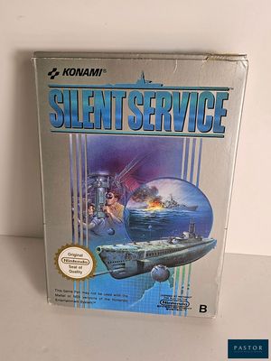 the box for the game silent service is sitting on the table
