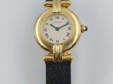 Montre-bracelet Cartier pour femme, en or 18 carats, à quartz