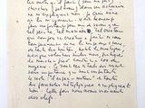 une vieille lettre manuscrite d'un homme qui écrit un poème