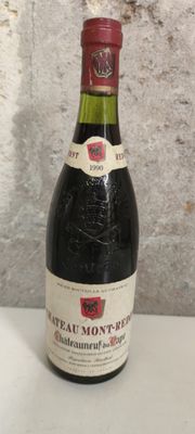 a bottle of wine that is sitting on a table