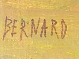 an image of a close up of a painting on a wall