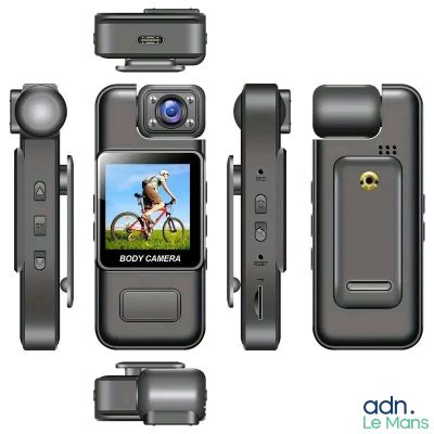 a picture of a camera with a picture of a person riding a bike
