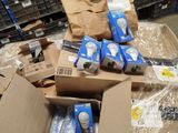 a large amount of boxes and packages on the floor