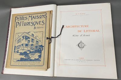 un livre ouvert sur une page où figure l'image d'une maison