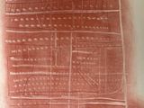 une image représentant un dessin en rouge et blanc d'un bâtiment