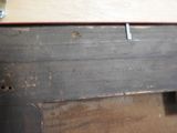 a close up of a piece of wood on a table