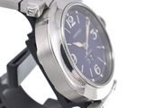 a close up of a watch on a metal bracelet