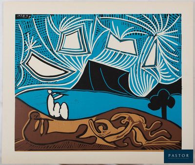une image d'une image d'une peinture d'un bateau dans l'eau
