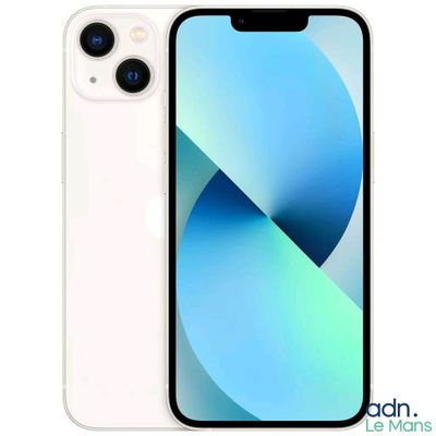 un iPhone 11 blanc avec un appareil photo et un fond blanc