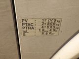 a sign on the side of a car stating that it is a ptac