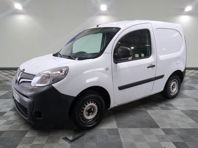 a picture of a white van parked in a room