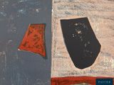 a painting of a piece of art on the wall