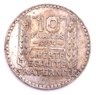 l'image d'une pièce de monnaie sur laquelle figurent les mots « 10 francs »