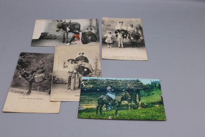 Lot d'environ 260 CPA  : illustrations de SAGER Xavier, de GUILLAUME e