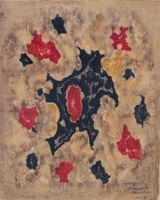 une image représentant un tableau avec des fleurs rouges, jaunes et bleues