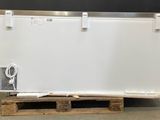 an image of a freezer sitting on top of a wooden pallet