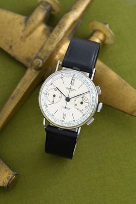 UNIVERSAL GENEVE Chronographe Compur - Acier Blue - Photo 1