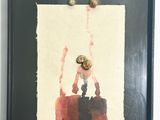 a picture of a painting on the wall of a room