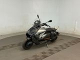 a motorcycle that is parked inside of a building