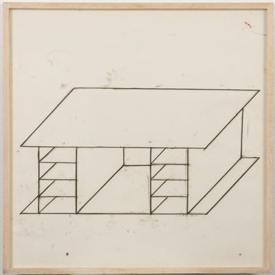 an image of a drawing of a house on a white background