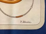 a picture of a picture of a purse on a table