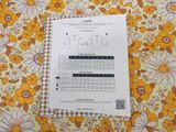 a close up of a piece of paper with a pattern on it