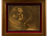 an image of a painting of a woman holding a baby in her arms