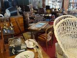 a room with a lot of furniture in it