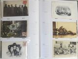 a book with pictures of people in it on a table