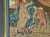 une image représentant une tapisserie sur laquelle figurent une femme et un homme