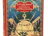 un livre sur lequel figure l'image d'un globe terrestre entouré d'autres objets
