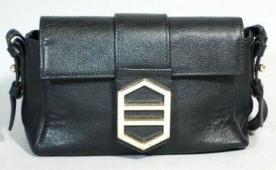 AREZZO Sac a main en cuir noir