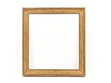 an old picture frame on a white wall with a white background