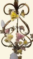 Lustre éclairant par trois bras de lumière en bronze ciselé … (photo 3)