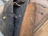 a close up of a pair of shoes on a table
