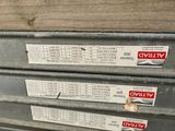 three metal boxes stacked on top of each other