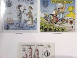 french postages depicting the history of the country of france