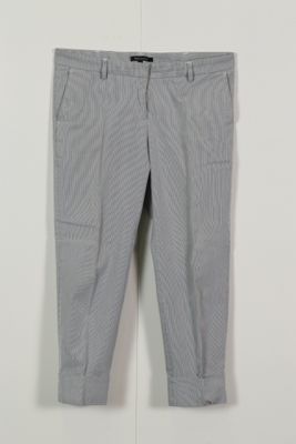 TARA JARMON - Pantalon rayé en coton et élasthane.