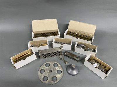 a lot of small boxes with some sort of items inside of them