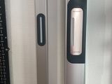 a close up of a door handle on a door