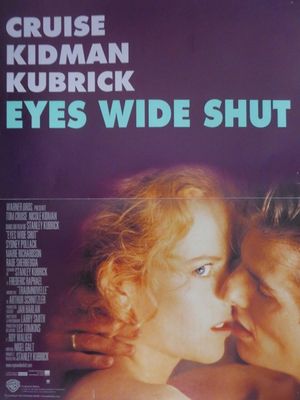affiche du film « Eyes Wide Shut », sur laquelle on voit une femme embrassant un enfant