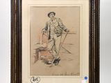 an image of a drawing of a man with a cane