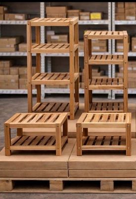 Palette constituée de 60 étagères. Quatre niveaux hauteur 1 m et trois - Photo 1
