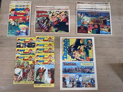 beaucoup de bandes dessinées sur la table