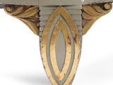 a close up of a chair with a cushion on top of it