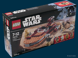 a box with a lego star wars set inside of it