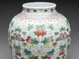 une image représentant un vase blanc orné de fleurs et de feuilles