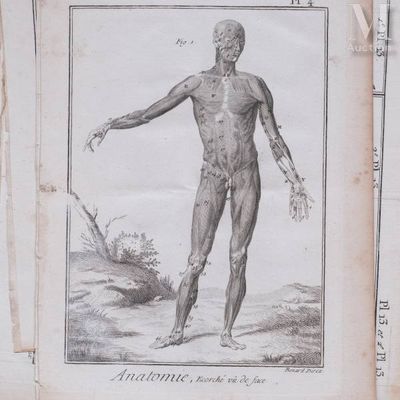 a drawing of a man standing with his arms out