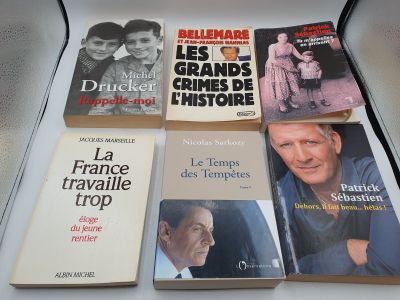 Lot de 7 - DIVERS ÉDITEURS - Livres biographies et essais - …