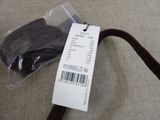 a brown tie with a price tag attached to it